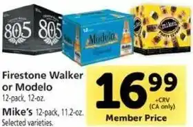 Safeway Firestone Walker Or Modelo , Mike's offer