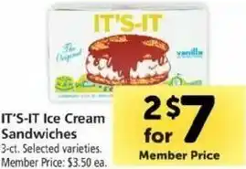 Safeway It's-IT Ice Cream Sandwiches offer
