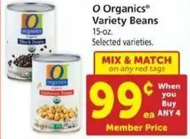 Safeway O Organics Variety Beans 15 oz offer