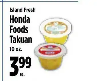 KTA Super Stores Island Fresh Honda Foods Takuan offer