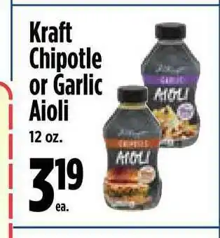 KTA Super Stores Kraft Chipotle Or Garlic Aioli offer