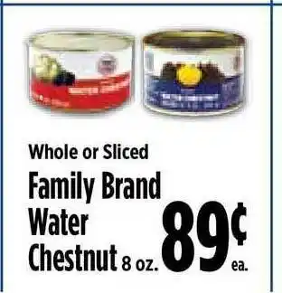 KTA Super Stores Whole Or Sliced Family Brand Water Chestnut offer