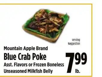 KTA Super Stores Mountain Apple Brand Blue Crab Poke offer
