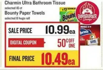 Lowes Foods Charmin Ultra Bathroom Tissue Or Bounty Paper Towels offer