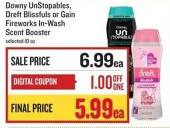 Lowes Foods Downy UnStopables, Dreft Blissfuls Or Gain Fireworks In-Wash Scent Booster offer