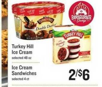 Lowes Foods Turkey Hill Ice Cream offer