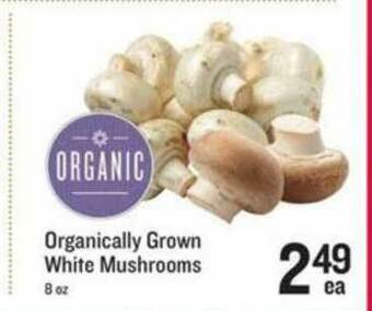 Lowes Foods Organically Grown White Mushrooms offer