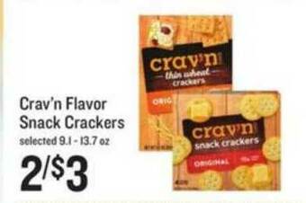 Lowes Foods Crav'n Flavor Snack Crackers offer