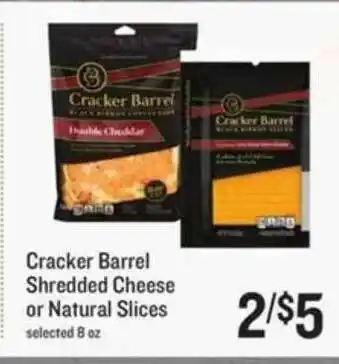 Lowes Foods Cracker Barrel Shredded Cheese Or Natural Slices offer