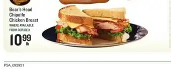 Lowes Foods Boar's Head Chipotle Chicken Breast offer