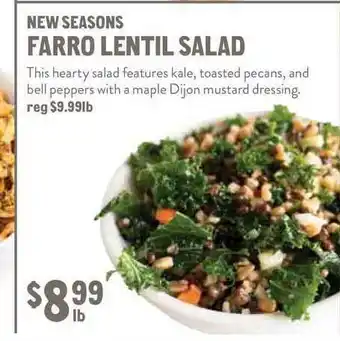 New Seasons Market New Seasons Farro Lentil Salad offer