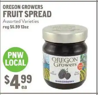 New Seasons Market Oregon Growers Fruit Spread offer
