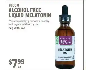 New Seasons Market Bloom Alcohol Free Liquid Melatonin offer