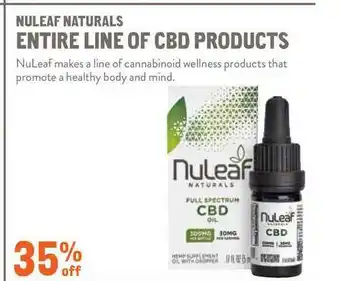 New Seasons Market Nuleaf Naturals Entire Line Of Cbd Products offer
