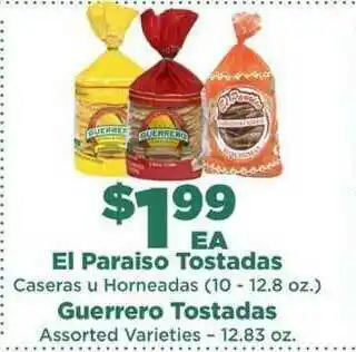 Northgate Market El Paraiso Or Guerrero Tostadas offer