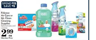 Pavilions Febreze Air Care Or Mr. Clean Cleaning Supplies offer