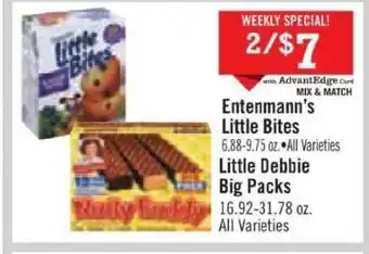 Price Chopper Entenmann's Little Bites Little Debbie Big Packs offer