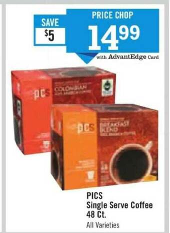 Price Chopper Pics Single Serve Coffee 48 Ct. offer