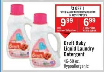 Price Chopper Dreft Baby Liquid Laundry Detergent offer