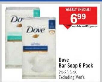 Price Chopper Dove Bar Soap 6 Pack offer