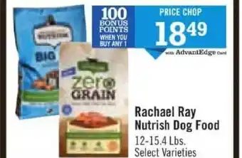 Price Chopper Rachael Ray Nutrish Dog Food offer