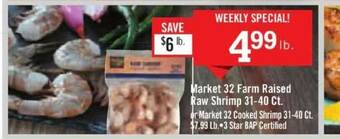 Price Chopper Market 32 Farm Raised Raw Shrimp offer