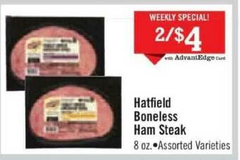 Price Chopper Hatfield Boneless Ham Steak offer