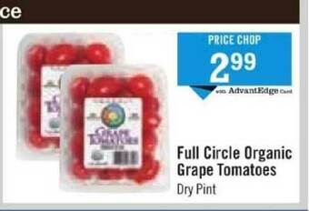Price Chopper Full Circle Organic Grape Tomatoes offer