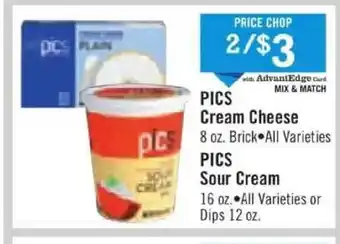 Price Chopper Pics Cream Cheese Pics Sour Cream offer