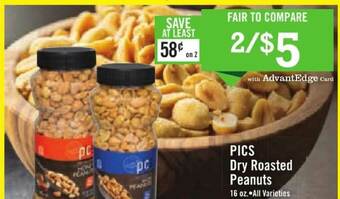 Price Chopper Pics Dry Roasted Peanuts offer