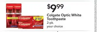 Publix Colgate Optic White Toothpaste offer