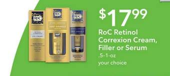 Publix Roc Retinol Correxion Cream Filler Or Serum offer