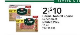 Publix Hormel Natural Choice Lunchmeat Double Pack offer