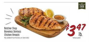 Sprouts Farmers Market Butcher Shop Boneless Skinless Chicken Breasts offer