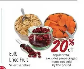 Sprouts Farmers Market Buld Dried Fruit offer