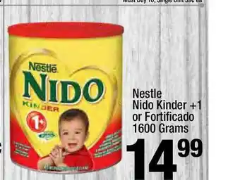 Super King Markets Nestlé Nido Kinder +1 Or Fortificado offer