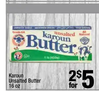 Super King Markets Karoun Unsalted Butter offer