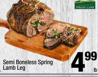 Super King Markets Semi Boneless Spring Lamb Leg offer