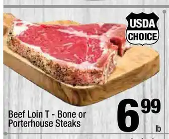 Super King Markets Beef Loin T-bone Or Porterhouse Steaks offer