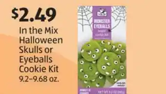 Aldi In The Mix Halloween Skulls Or Eyeballs Cookie Kit offer
