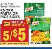 Food Lion Knorr Pasta Or Rice Sides offer