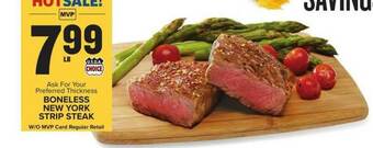Food Lion Boneless New York Strip Steak offer