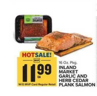 Food Lion Inland Market Garlic And Herb Cedar Plank Salmon offer