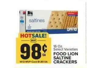 Food Lion Food Lion Saltine Crackers offer
