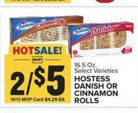 Food Lion Hostess Danish Or Cinnamon Rolls offer