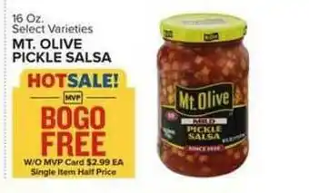 Food Lion Mt. Olive Pickle Salsa offer