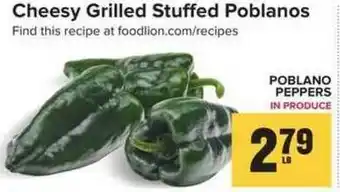 Food Lion Poblano Peppers offer