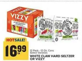 Food Lion White Claw Hard Seltzer Or Vizzy offer