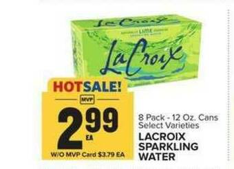 Food Lion Lacroix Sparkling Water offer