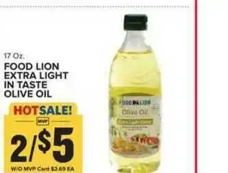 Food Lion Food Lion Extra Light In Taste Olive Oil offer